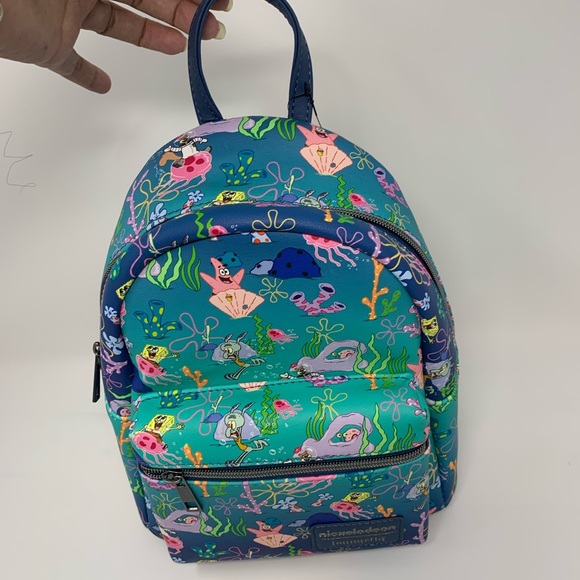 Nickelodeonx loungefly. Spongebob square pants bag - Picture 2 of 9